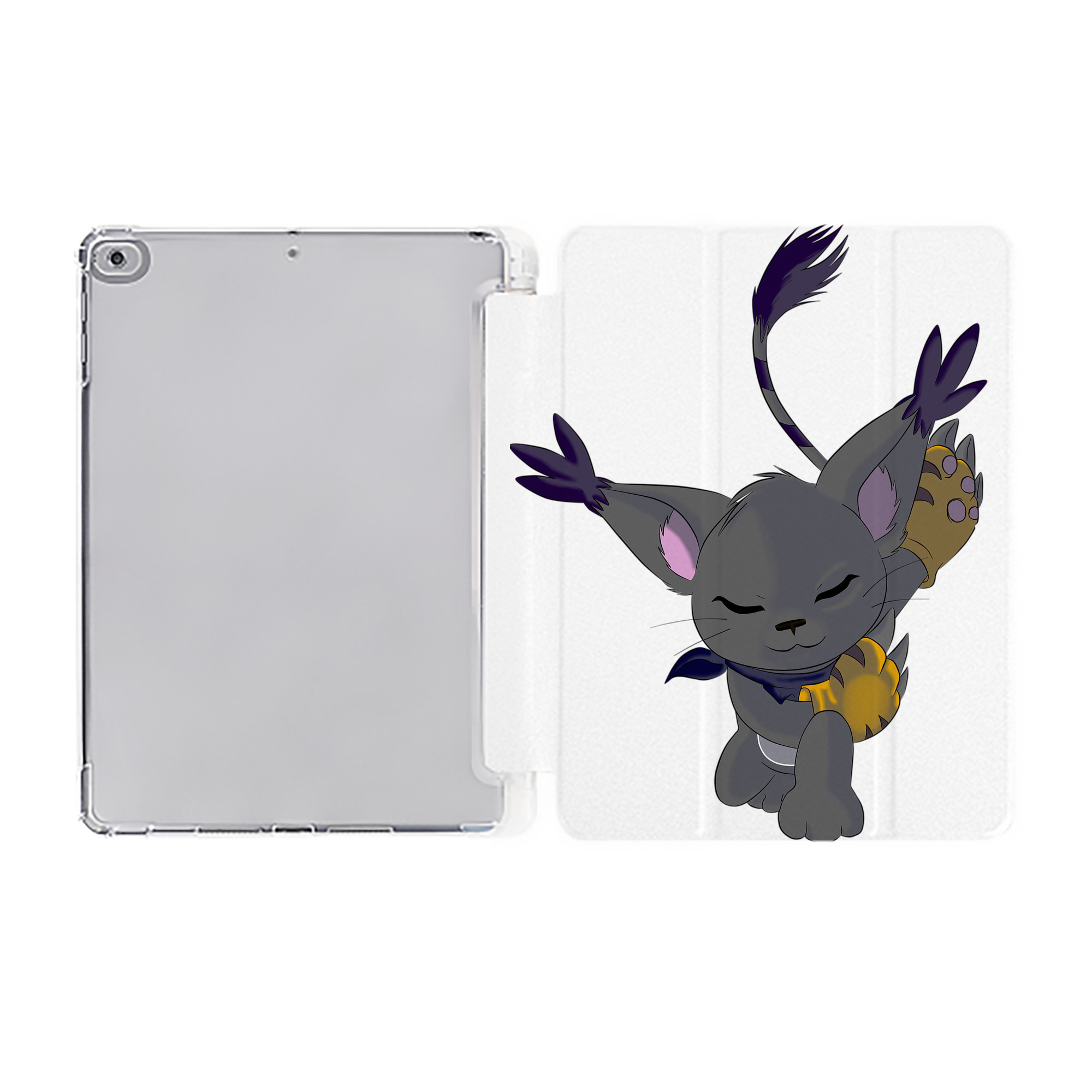 （画像用） Digimon デジタルモンスター/デジモン IPad ケース ペン収納付き 三つ折りスタンド PUレザー×シリコン 対応機種9.5/10.5/10.9インチ